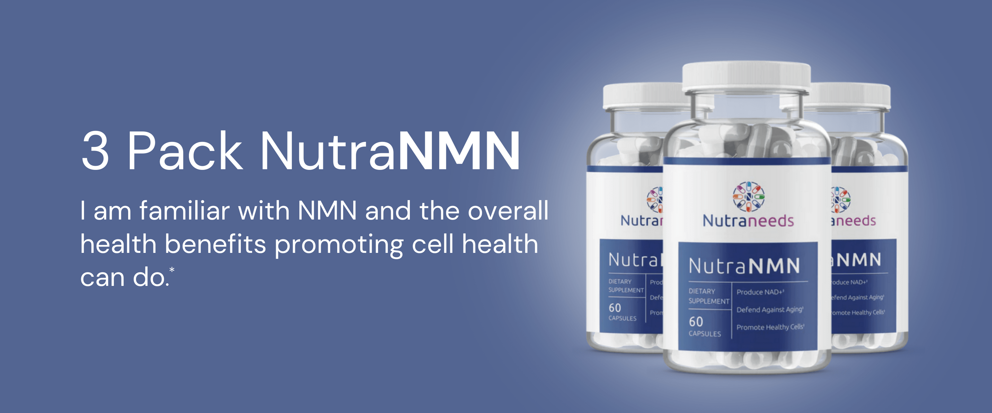 3 Pack of NutraNMN to promote cell growth