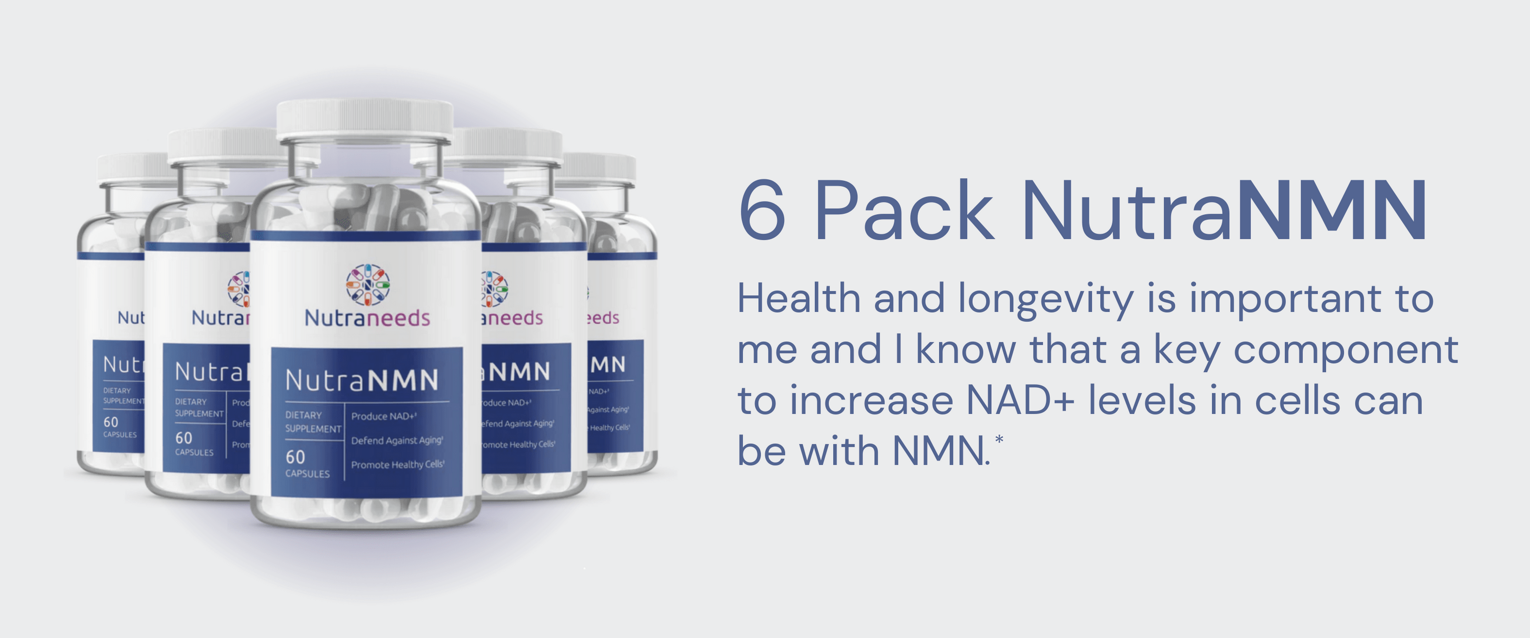 6 Pack NutraNMN for health and longevity